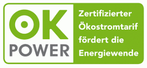 OK Power Siegel - Zertifizierter Ökostrom